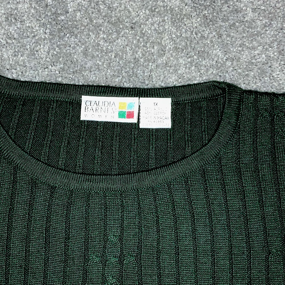 Claudia Barnes Plus Women’s Sweater Top - Picture 2 of 2